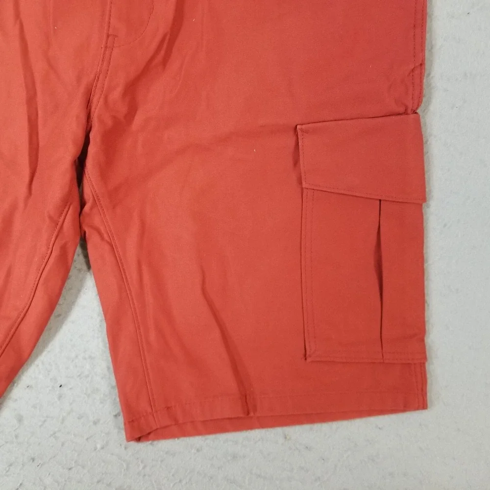 Levi's cargo shorts men's 36 x 13 orange rust heavy duty Urban outdoor Hip-Hop